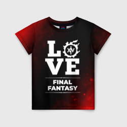 Детская футболка 3D Final Fantasy Love Классика