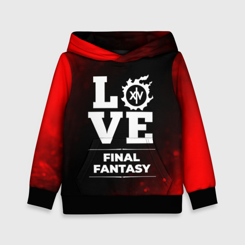 Детская толстовка 3D Final Fantasy Love Классика, цвет черный