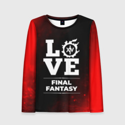 Женский лонгслив 3D Final Fantasy Love Классика