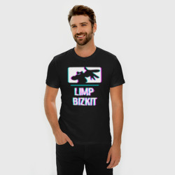 Мужская футболка хлопок Slim Limp Bizkit Glitch Rock - фото 2