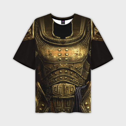 Мужская футболка oversize 3D Двемерская броня из Skyrim, цвет 3D печать