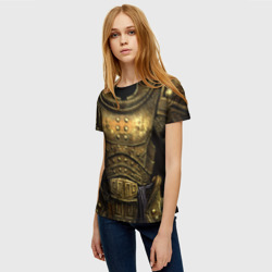 Женская футболка 3D Двемерская броня из Skyrim - фото 2