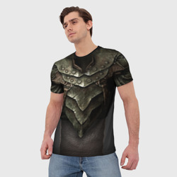 Мужская футболка 3D Орочья броня из skyrim - фото 2