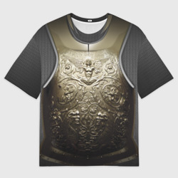 Женская футболка oversize 3D Доспех святого рыцаря