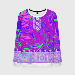 Мужской свитшот 3D Славянская голографическая рубаха вышиванка
