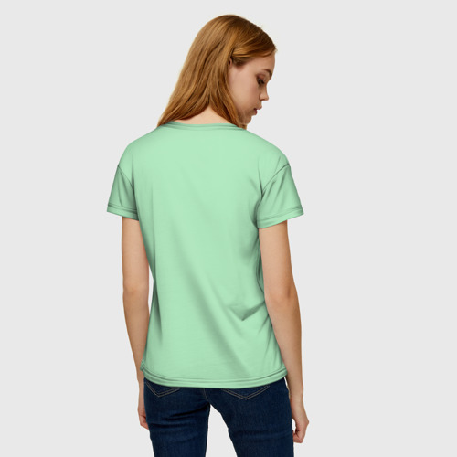 Женская футболка 3D с принтом Муми-тролль Танцует, вид сзади #2