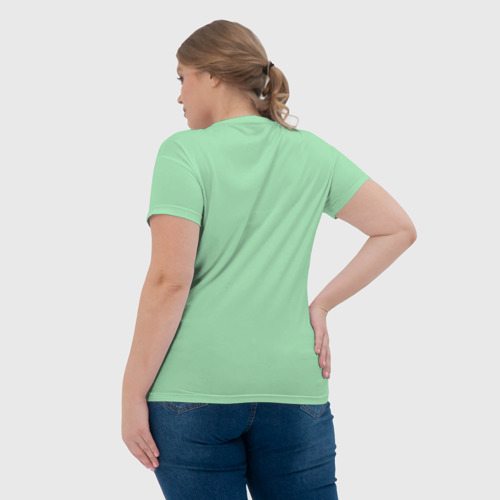 Женская футболка 3D с принтом Муми-тролль Танцует, вид сзади #2