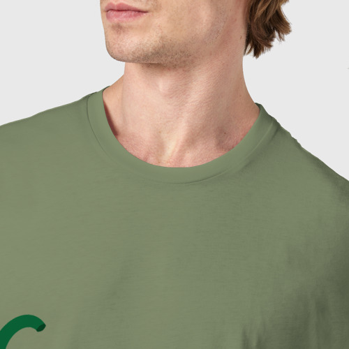 Мужская футболка хлопок Чили Перчики, цвет авокадо - фото 6