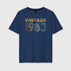 Женская футболка хлопок Oversize Винтаж 1983