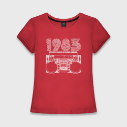 Женская футболка хлопок Slim Бумбокс 1983