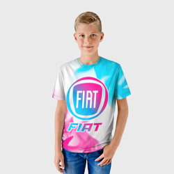 Детская футболка 3D Fiat Neon Gradient - фото 2