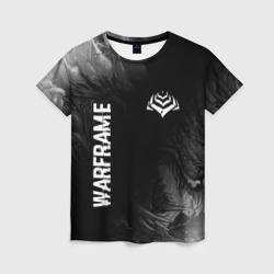 Женская футболка 3D Warframe Glitch на темном фоне - FS