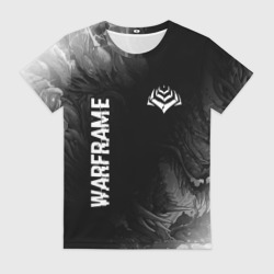 Женская футболка 3D Warframe Glitch на темном фоне - FS