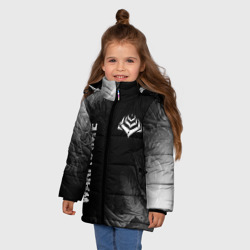 Зимняя куртка для девочек 3D Warframe Glitch на темном фоне - FS - фото 2