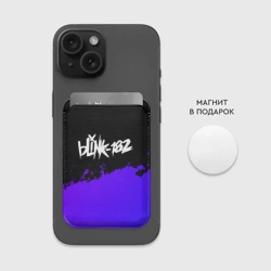 Картхолдер Magsafe магнитный Blink 182 Purple Grunge - фото 2
