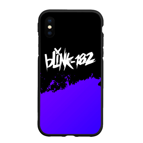 Чехол для iPhone XS Max матовый Blink 182 Purple Grunge