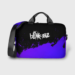 Сумка для ноутбука 3D Blink 182 Purple Grunge