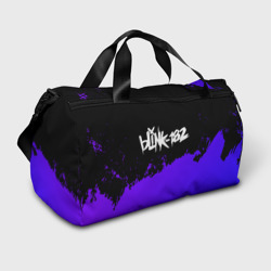 Сумка спортивная 3D Blink 182 Purple Grunge