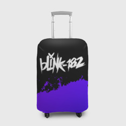 Чехол для чемодана 3D Blink 182 Purple Grunge