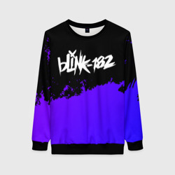 Женский свитшот 3D Blink 182 Purple Grunge