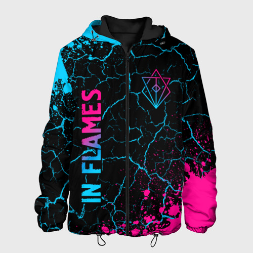 Мужская куртка 3D In Flames Neon Gradient, цвет 3D печать