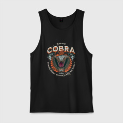 Мужская майка хлопок Кобра Кай - логотип с Коброй Cobra Kai Logo