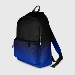 Рюкзак 3D Черный с синим градиент