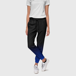 Женские брюки 3D Черный с синим градиент - фото 2