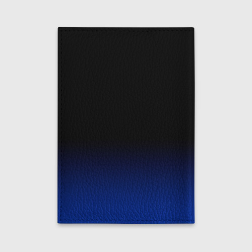 Обложка для автодокументов Черный с синим градиент, цвет черный - фото 2