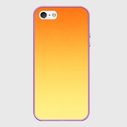 Чехол для iPhone 5/5S матовый Оранжевый, желтый градиент