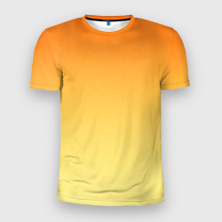 Мужская футболка 3D Slim Оранжевый, желтый градиент