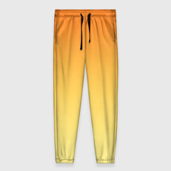 Женские брюки 3D Оранжевый, желтый градиент