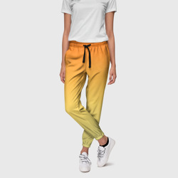 Женские брюки 3D Оранжевый, желтый градиент - фото 2
