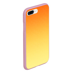 Чехол для iPhone 7Plus/8 Plus матовый Оранжевый, желтый градиент - фото 2