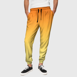 Оранжевый, желтый градиент – Мужские брюки 3D с принтом купить