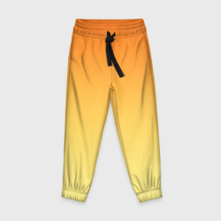 Детские брюки 3D Оранжевый, желтый градиент