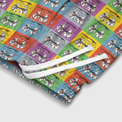 Шорты с принтом Игра Сuphead для ребенка, вид на модели спереди №4. Цвет основы: белый