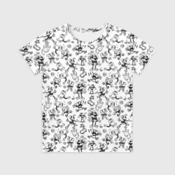 Детская футболка 3D Паттерн Cuphead the delicious Last course