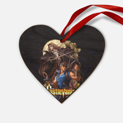 Деревянная игрушка Сердце Castlevania - Leon & Alucard