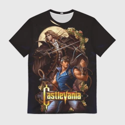 Мужская футболка 3D Castlevania - Leon & Alucard