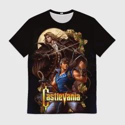 Мужская футболка 3D Castlevania - Leon & Alucard