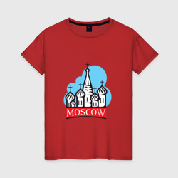 Женская футболка хлопок Моя Москва