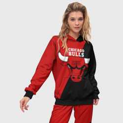 Женский костюм с толстовкой 3D Chicago Bulls NBA - фото 2