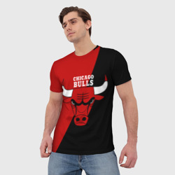 Мужская футболка 3D Chicago Bulls NBA - фото 2