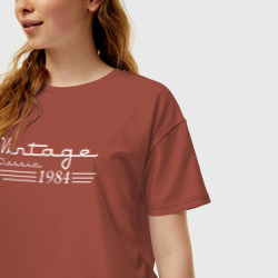 Женская футболка хлопок Oversize Винтажная классика 1984 - фото 2