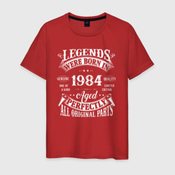 Мужская футболка хлопок Легенды рождаются в1984