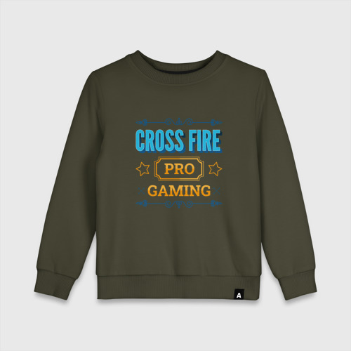 Детский свитшот хлопок Игра Cross Fire PRO Gaming, цвет хаки