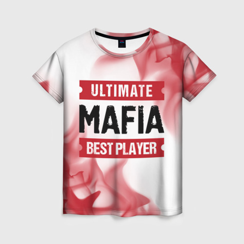 Женская футболка 3D Mafia: красные таблички Best Player и Ultimate, цвет 3D печать