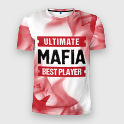 Мужская футболка 3D Slim Mafia: красные таблички Best Player и Ultimate