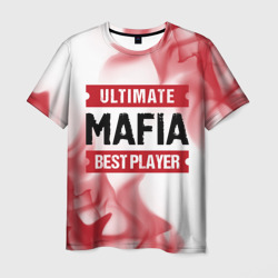 Мужская футболка 3D Mafia: красные таблички Best Player и Ultimate